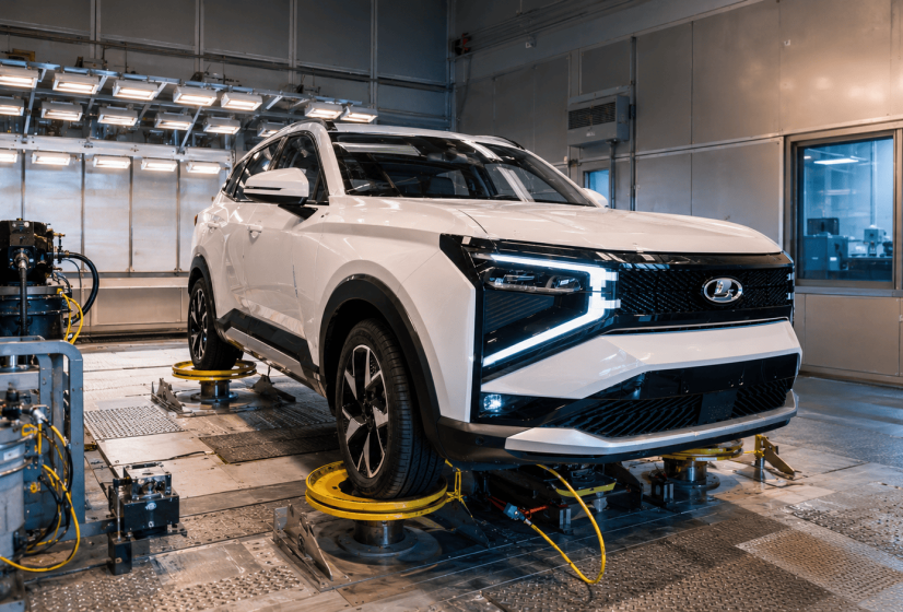 Lada Azimut проходит финальные ресурсные испытания на новом вибростенде АвтоВАЗа