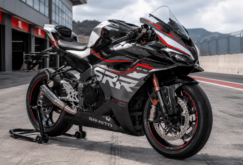 Китайский спортбайк CFMoto V4 SR-RR с V4-мотором разогнался до 315 км/ч