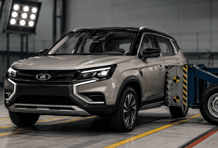 Lada Azimut успешно прошла краш-тест с боковым ударом о столб